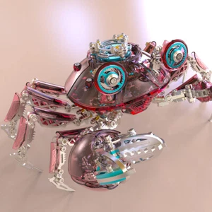 Zum Selbermachen 3D Metall mechanische Krabbe Puzzle Modell Spiele Bausatz - Bild 1 von 9