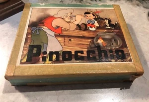 Vintage Rarität seltene 50’s 60’s Disney Pinocchio Multi Blöcke mit Bildern - Bild 1 von 10