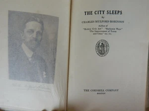 THE CITY SLEEPS VINTAGE POETRY BOOK URBAN PLANNER CHARLES ROBINSON ROCHESTER NY - Picture 1 of 2