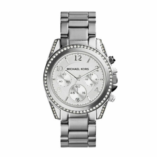 Michael Kors MK5165 Ladies Blair Chronograph Watch - Silver