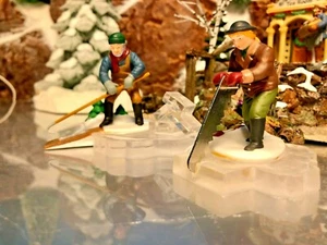 Department 56, Heritage Village Collection, "Blue Star Ice Harvesters", #5650-2 - Picture 1 of 12