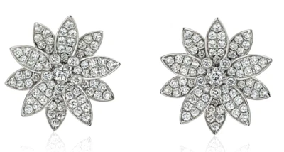 2.45ct Natural round Diamond 14k solid white gold stud wedding Gift Earrings - Image 1 of 3