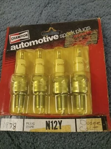 (4) Champion Spark Plugs, N12Y, for 1978 Dodge Colt - Picture 1 of 2