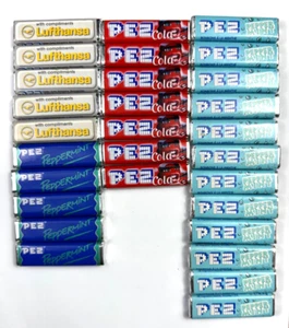 Lote de 29 caramelos PEZ de colección Lufthansa Cola menta recarga de caramelos Hungría Austria - Imagen 1 de 10