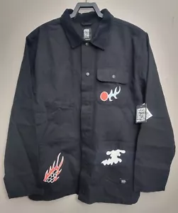 Vans x Kaitlin Chan Drill Chore Pride Coat Black Mens Size XXL 2XL New LGBTQ - Picture 1 of 7
