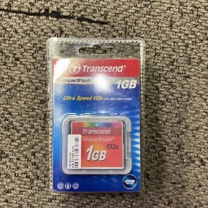 Transcend 1GB Compact Flash Memory Card (TS1GCF133) - Picture 1 of 4