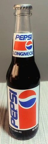 Pepsi Glass Longneck Soda 12oz. Richard Petty 1992 FINAL YEAR AS A NASCAR DRIVER Cover