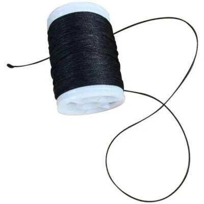 110m Fiber Archery Bow String Serving Material Longlasting Protect Black - Image 1 of 4