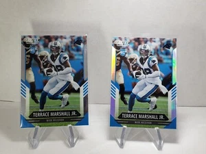 TERRACE MARSHALL JR 2021 Panini Score Rookie PRIZM + Base RC Panthers LSU - Picture 1 of 4