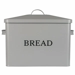 Extra Large Metal Bread Box Storage Bin With Lid Breadbox Bread Holder Container - Picture 1 of 10