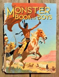 1955 DEAN MONSTER BOOK FOR BOYS VINTAGE ANNUAL + FAST P&P - Picture 1 of 2