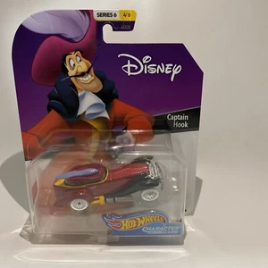 Disney HOT WHEELS Character Cars: CAPTAIN HOOK | Peter Pan | Series 6 #4/6 - Picture 1 of 10