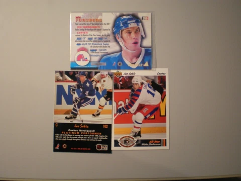 Colorado Avalanche Trade Cards 2001 Cup Pkg Roy, Sacic, and Forsberg Cover