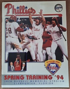 ⚾️ 1994 PHILADELPHIA PHILLIES SPRING TRAINING PROGRAM JACK RUSSELL STADIUM ⚾️ - Picture 1 of 12