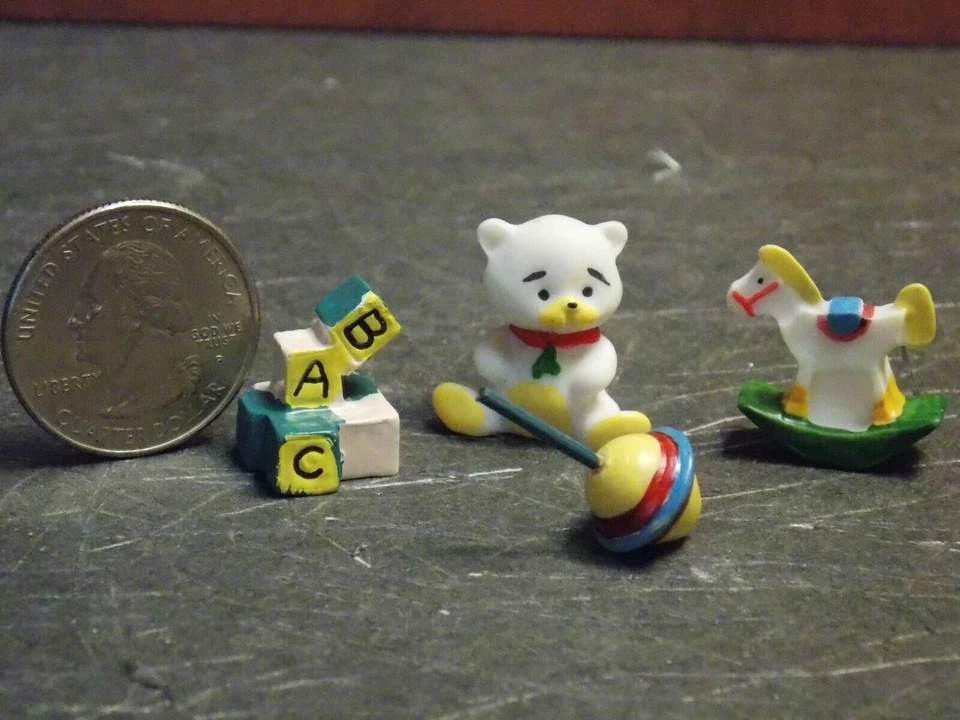 Dollhouse Miniature Baby Toys Set of 4 1 12 One Inch Scale B8 Dollys Gallery