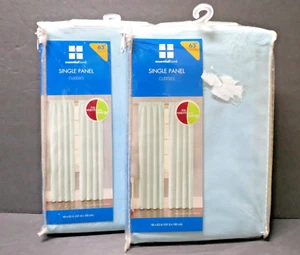 Kmart Essential Home Baby Blue Curtains "Cuddles" Set of 2 Panels 63" NOS - Picture 1 of 2