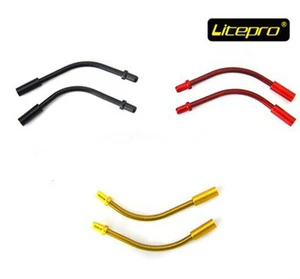 New stainless  Bicycle Bike Stainless Steel Flexible V-brake Cable Noodle Guide - Picture 1 of 9