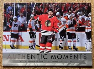 2016-17 SP Authentic Authentic Moments Marian Hossa #102 Chicago Blackhawks