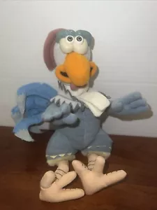 Vintage Dreamworks 2000 Chicken Run Fowler Stuffed Beanie Plush Toy 9” - Picture 1 of 3