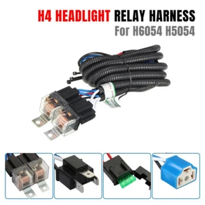 H4 Relay Harness H6054 LED Headlight Wiring Harness Kit For Toyota Tacoma Pickup - Picture 1 of 10