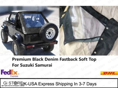 86-94 Suzuki Samurai Sierra Fastback Soft Top With Clear Windows -Launch Offer — 第 1/4 张图片