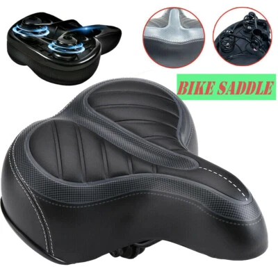 Cómodo asiento de bicicleta para MTB e-Bike acolchado sillín de bicicleta almohadilla de cojín de aire suave Foto 1 de 4