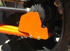 PROTECTORES DE EJE POLARIS RZR 570 800 900 1000 NARANJA FIBRA DE VIDRIO 40001O XP1K XTREME - Imagen 1 de 3