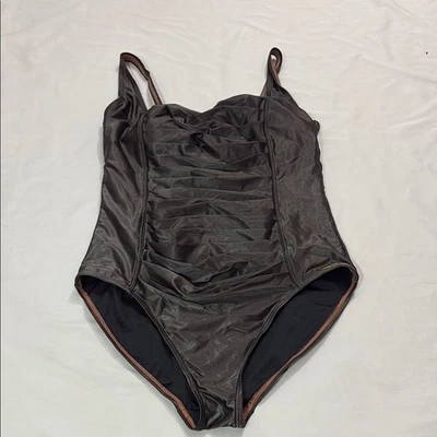 Traje de baño Calvin Klein para mujer 14 acanalado de una pieza vacaciones de playa de verano Foto 1 de 4