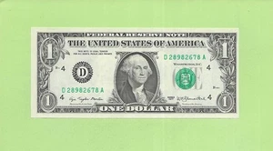 1977 ..UNCIRC $1  D 2898 2678 A  .... 1977 $1  D-A      NICE NOTE        FRN - Picture 1 of 2