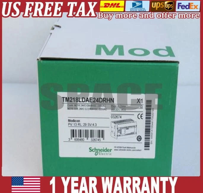 Nuevo En Caja Schneider PLC Cuerpo TM218LDAE24DRHN Envío Gratis EE. UU. Impuestos Gratuitos Foto 1 de 4