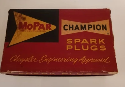 (9) NOS Mopar OEM Spark Plugs  '60-'74  273 318 340 360 225 Slant 6 N14Y 209838T - Image 1 of 3