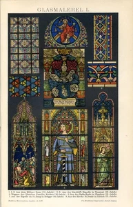 STAINED GLASS.......Print...1894 - Picture 1 of 1