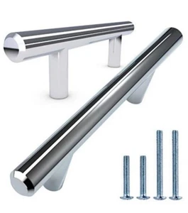 Posten (18) Alpine Hardware poliertes Chrom Euro-Stil Schrankgriff zieht 6,125 Zoll - Bild 1 von 2