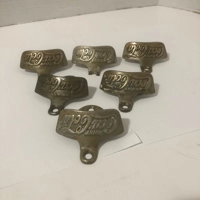 VTG COCA-COLA Wall Mount Bottle Opener STARR X Brown Co PATD 1925 Lot Of 6 - Image 1 of 4