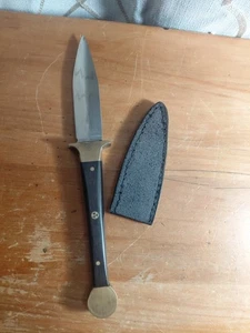 Cuchillo sin marca con funda de cuero - Imagen 1 de 8