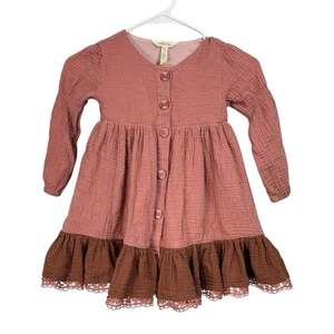 Matilda Jane Girls Size 4 Just Imagine Veda Crinkle Cotton Gauze Dress - Picture 1 of 5