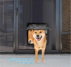 Großes Haustier Hund Abschließbare Klappe Tür Magnetschloss Tür Torrahmen für Bildschirm Fenster - Bild 1 von 5