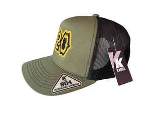 Camel Truckermützen Farbe Grün für Herren 420 gesticktes Logo - Bild 1 von 10