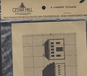Folleto con patrón de punto de cruz contado A Country Village Cedar Hill - Imagen 1 de 2