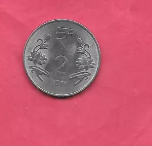 INDIA INDIAN KM375 2011 C UNCIRCULATED-UNC MINT 2 RUPEES COIN - Picture 1 of 1