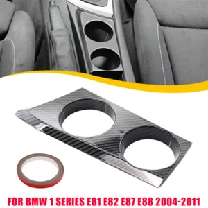 Kohlefaser Optik Getränkehalter Getränkehalter für BMW 1er E81 E82 E87 E88 DE - Picture 1 of 13