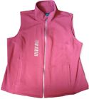 Preswick & Moore Women's Large Red Zip Up Vest With Pockets New