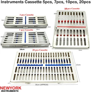 Dental Surgical Autoclave Sterilization Cassette Rack Instruments Holding Boxes - Picture 1 of 7