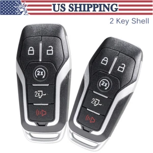 2 Repuestos Para Ford F150 2015 2016 2017 Mando a Distancia Llavero Carcasa Estuche 5 Botones - Imagen 1 de 9