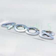 Für Peugeot 4008 Abzeichen Heck Trunk Number Schriftzug Emblem Aufkleber Silber