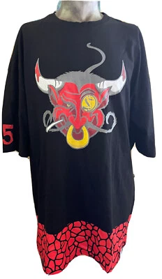 SALE Madness Bull Filthy Dripped Black Short Sleeve Oversized  Tee Shirt New 3x - Image 1 of 3