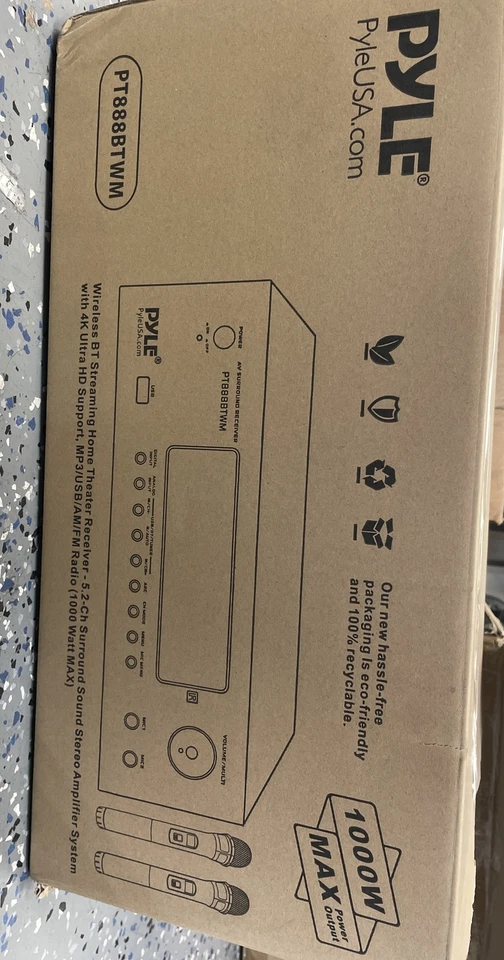Pyle 1000W Bluetooth Home Theater Karaoke Receiver-5.2-Channel Amplifier - Image 1 of 4