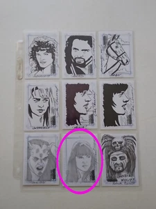 Xena Art & Images Scott Rosema Skizzenkarte Lucy Lawless Rittenhouse Archives - Bild 1 von 1