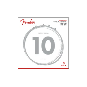 Paquete de 3 cuerdas de guitarra eléctrica Fender niquelado acero 10-46 - Imagen 1 de 1