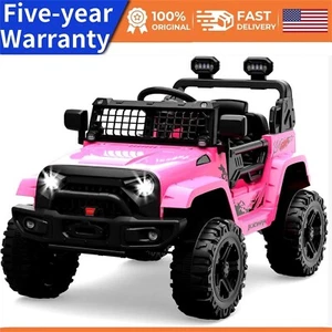 Ride Truck Electric Ride on Car with Remote Control Spring Suspension LED Lights - Picture 1 of 10
